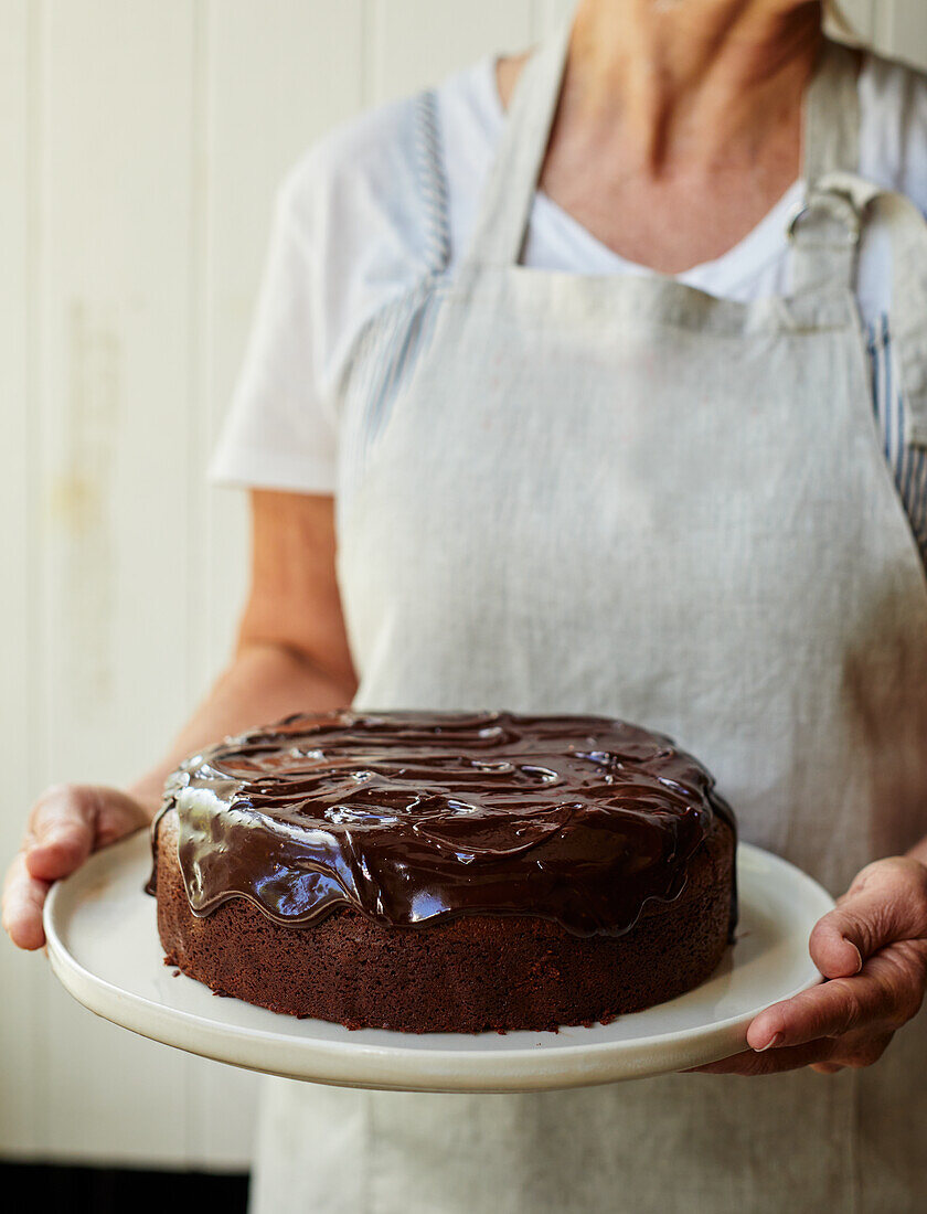 Gluten-free buttermilk chocolate cake