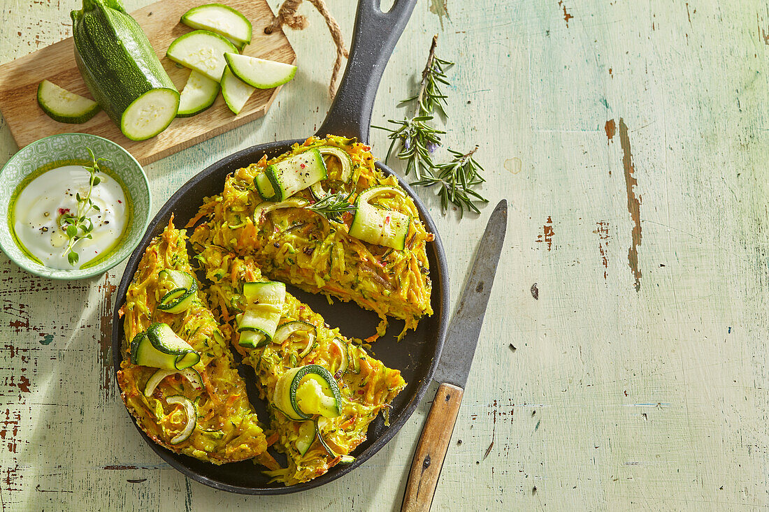 Zucchini kugel Jewish style