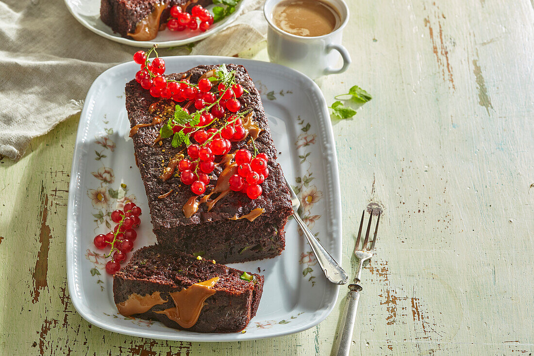 Sweet chocolate zucchini bread