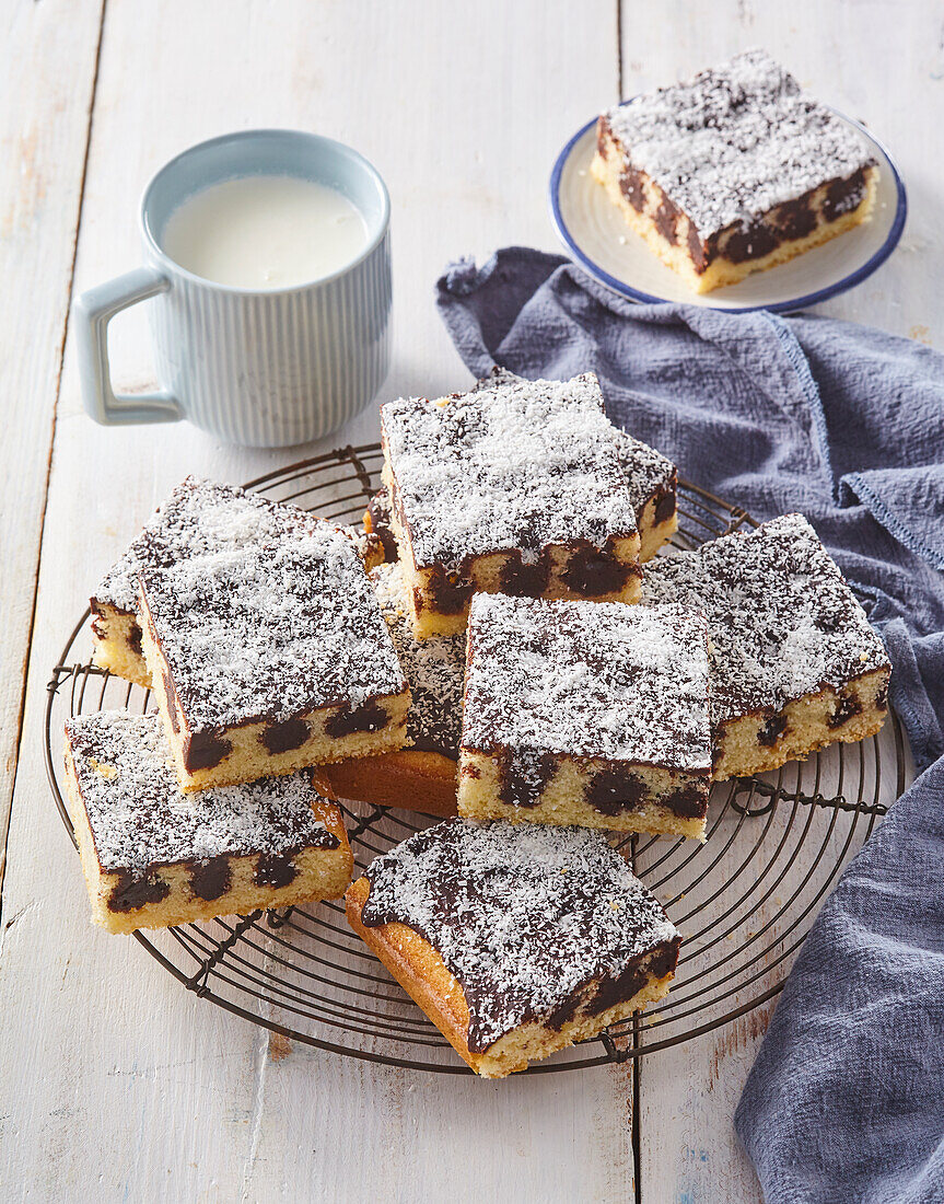 Kefir sheet cake squares