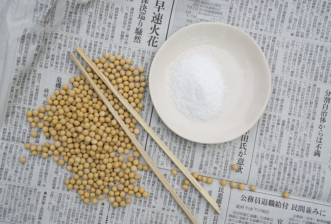 Dried soya beans