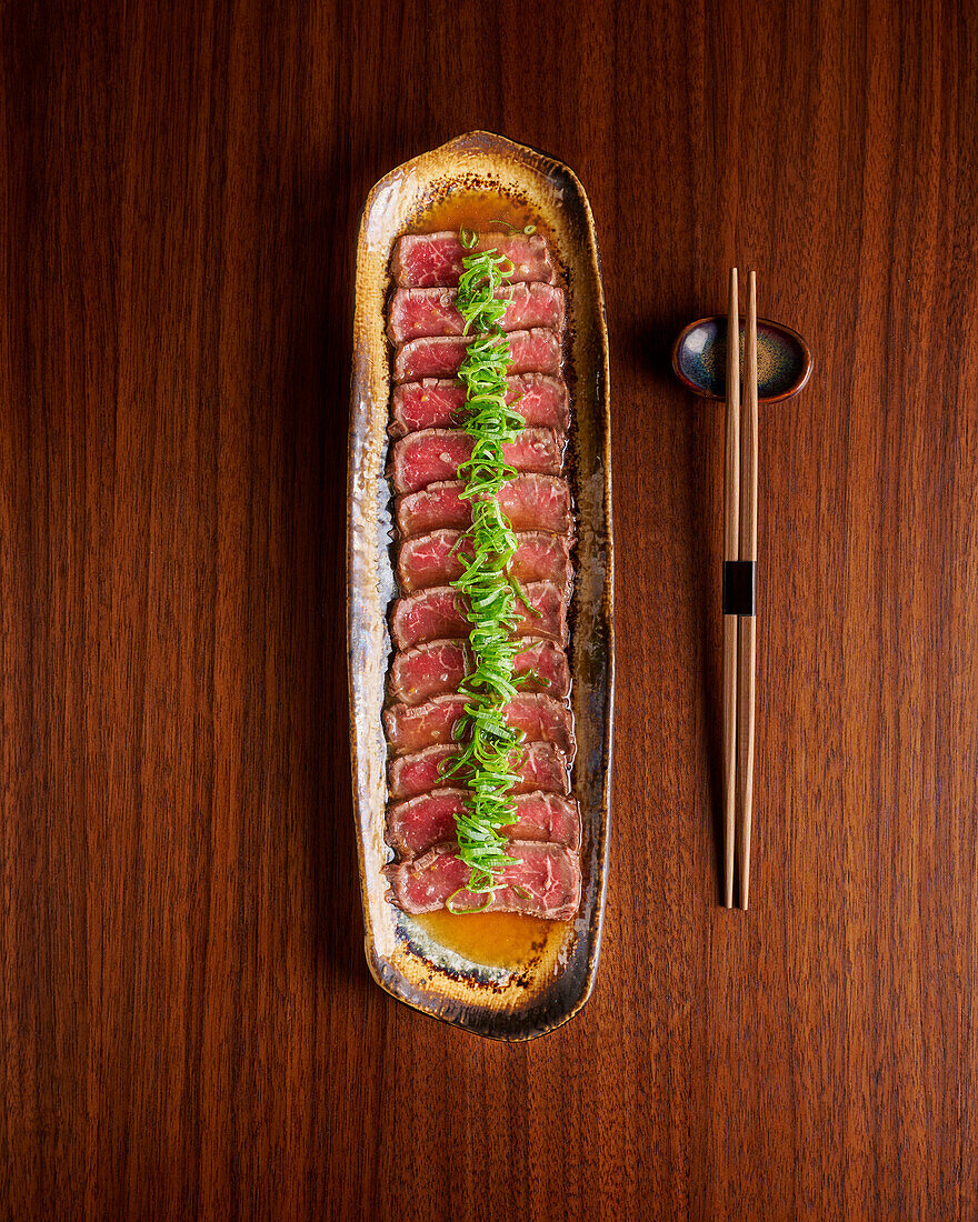 Wagyu beef tataki