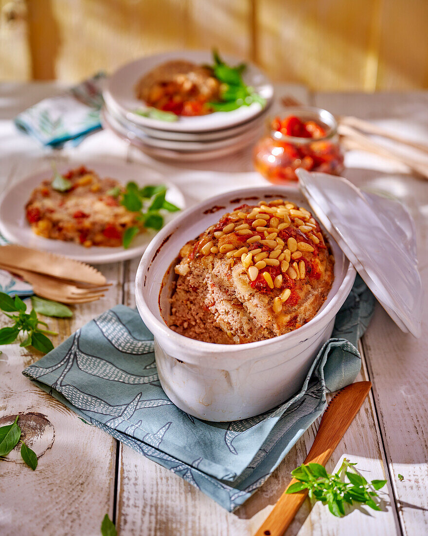 Pain de veau provençal (veal terrine from Provence, France)