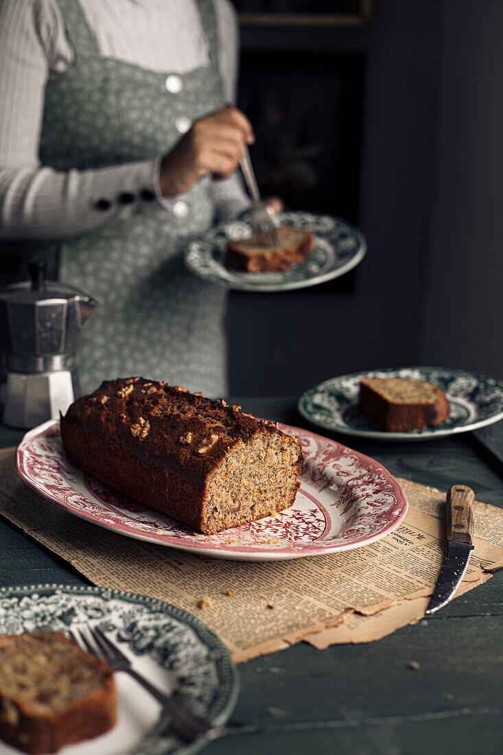 Bananen-Walnuss-Brot