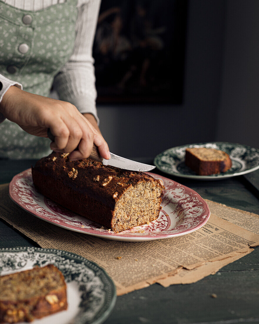 Bananen-Walnuss-Brot