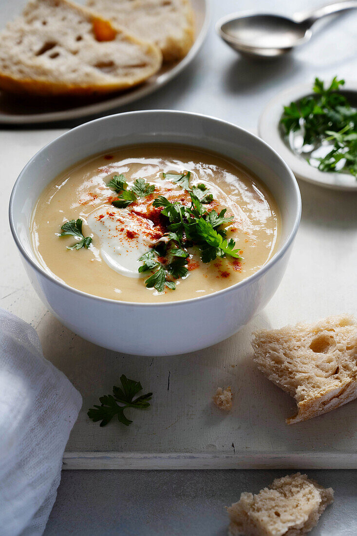 Creamy chicken soup