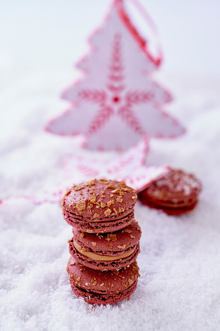 Chocolate macarons