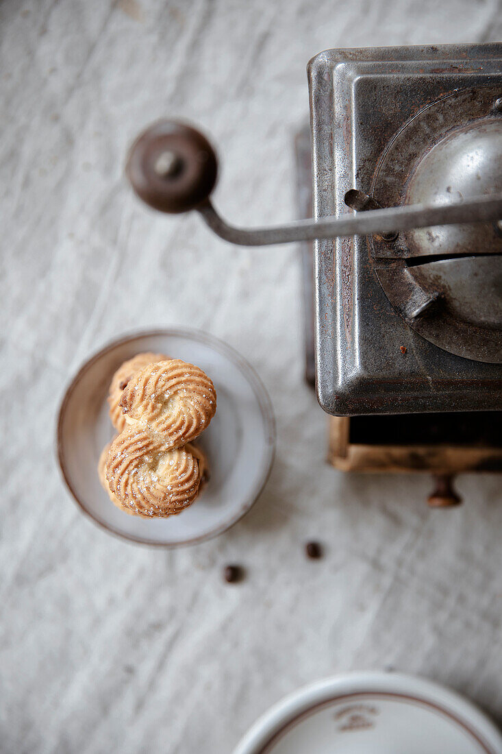 S-shaped cookies