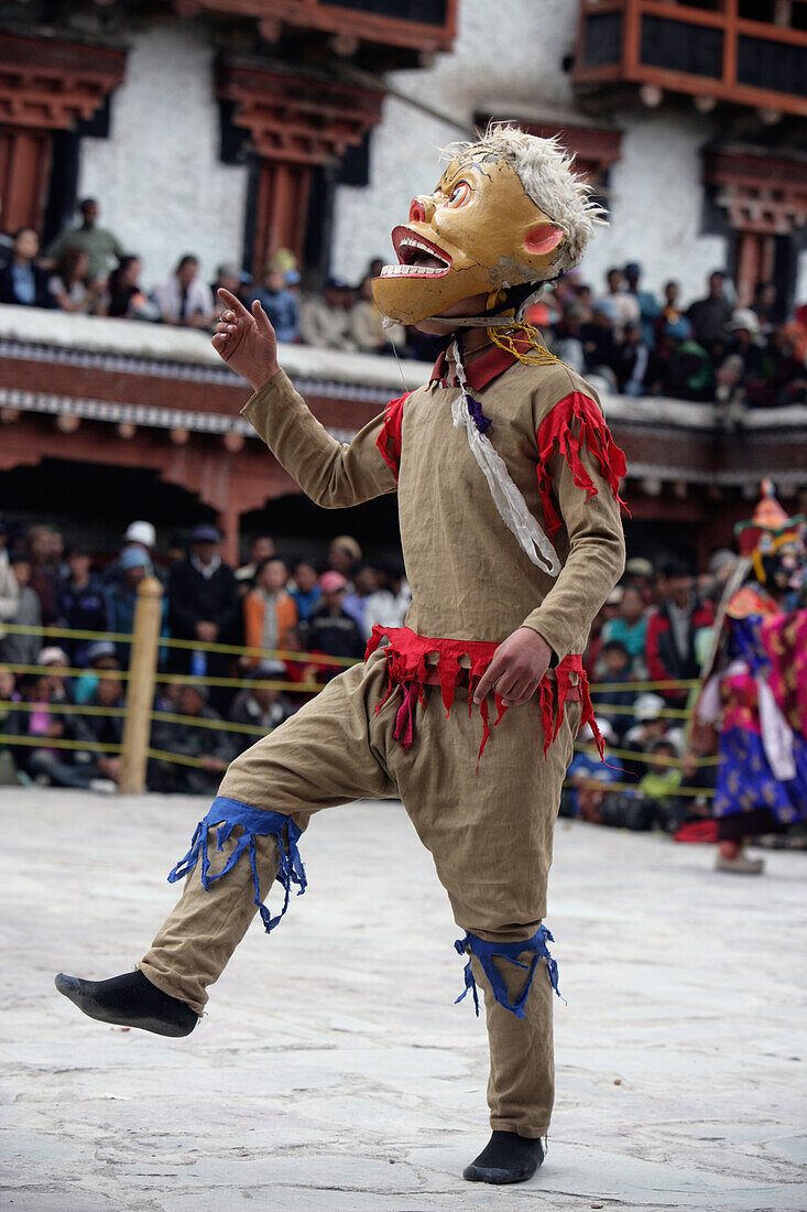 Kostümierte Tänzerin, Hemis Festival, Leh, Ladakh, Indien