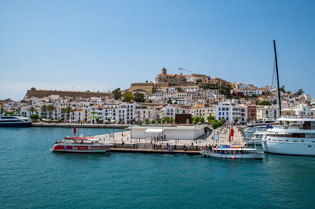 Die Stadt Ibiza, Ibiza, Balearen, Spanien, Mittelmeer, Europa