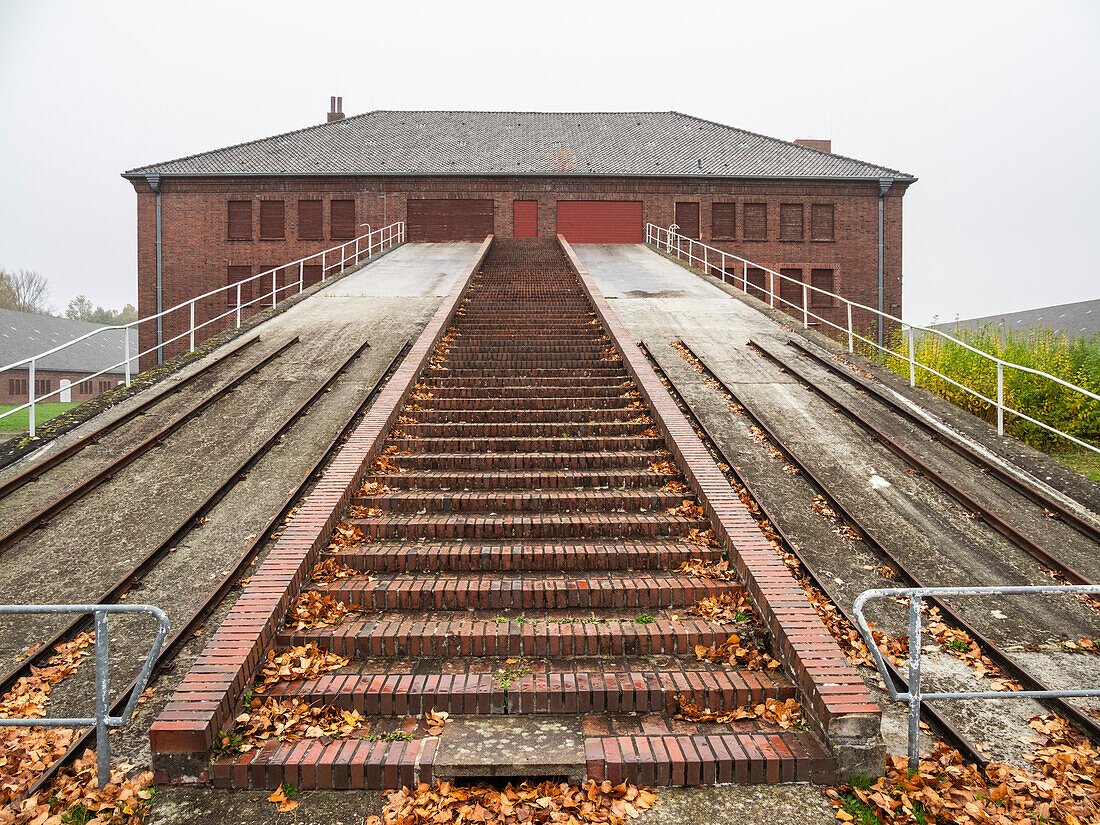 Gebäude im Konzentrationslager Neuengamme 1938-1945, dem größten Konzentrationslager in Nordwestdeutschland, Deutschland, Europa