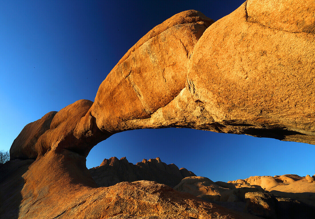 Spitzkoppe rock arch, Damaraland, Namibia, Africa\n