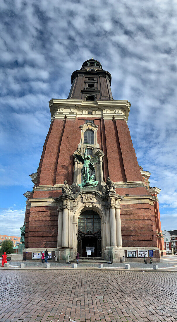 Classic buildings in the free and Hanseatic city of Hamburg, Northwest Germany, Europe\n