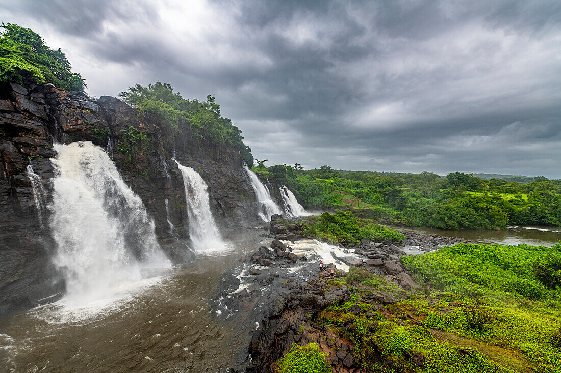 Rauschende Boali-Fälle (Chutes de Boali), Zentralafrikanische Republik, Afrika