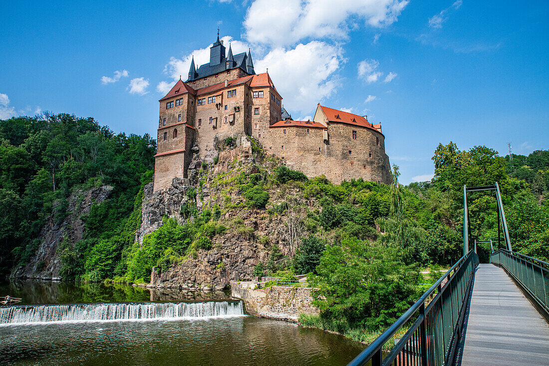 Burg Kriebstein, an der Zschopau, Kriebstein, Sachsen, Deutschland, Europa