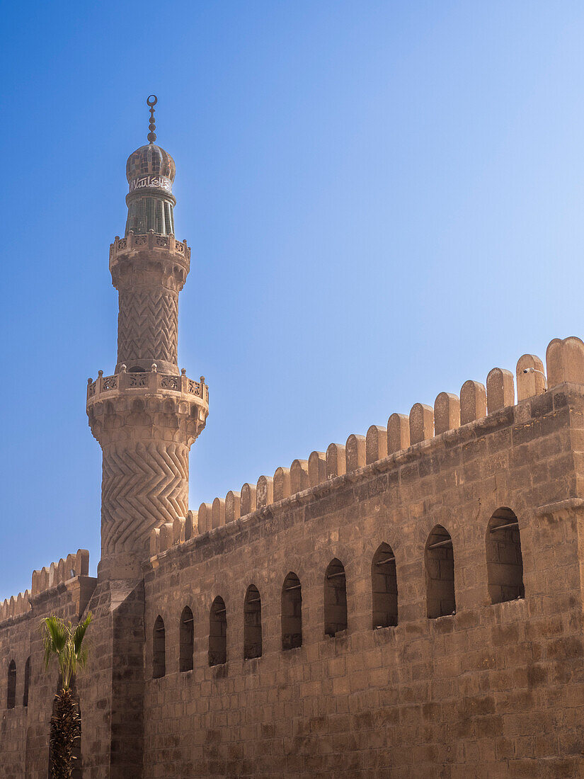 Die 1848 fertiggestellte Muhammad-Ali-Moschee aus osmanischer Zeit, Blick auf Kairo von der Zitadelle aus, Kairo, Ägypten, Nordafrika, Afrika
