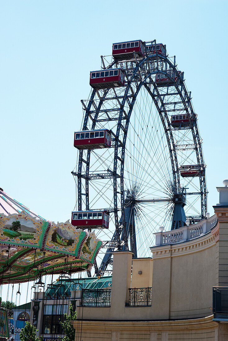 Riesenrad (Giant Ferris Wheel) (Big Wheel), Prater, Riesenrad, Vienna, Austria, Europe\n