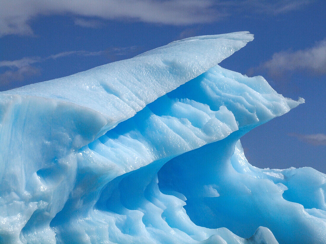 Icebergs from the San Rafael Glacier in the San Rafael Lagoon in Laguna San Rafael National Park, Chile.\n