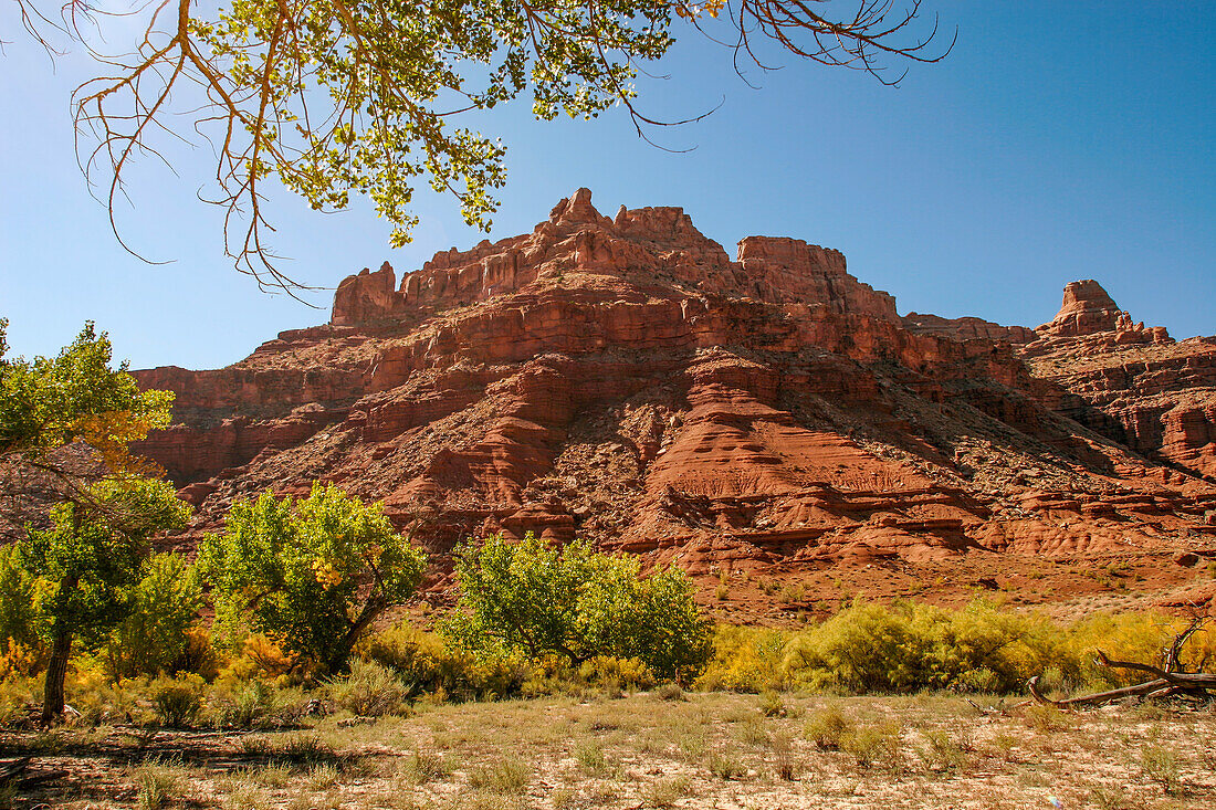 Die Rückseite des San Rafael Reef in der Mexican Mountain Wilderness Study Area auf der San Rafael Swell in Utah.