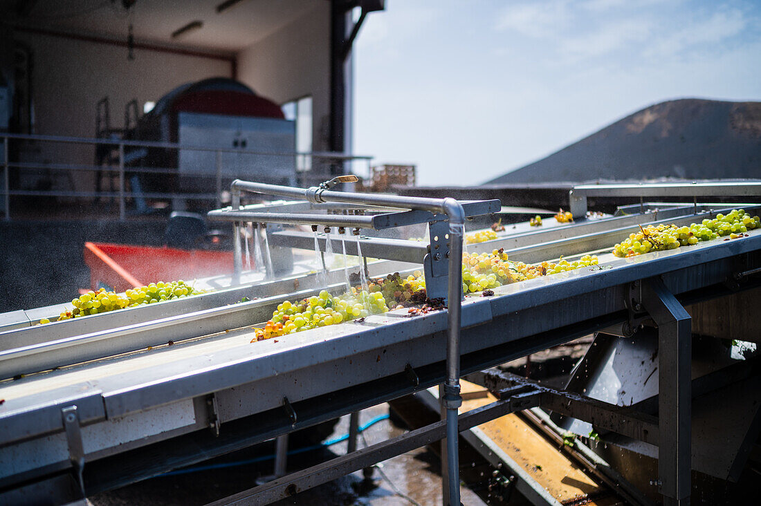 La Geria Winery in La Geria, Lanzarote's main wine region, Canary Islands, Spain\n