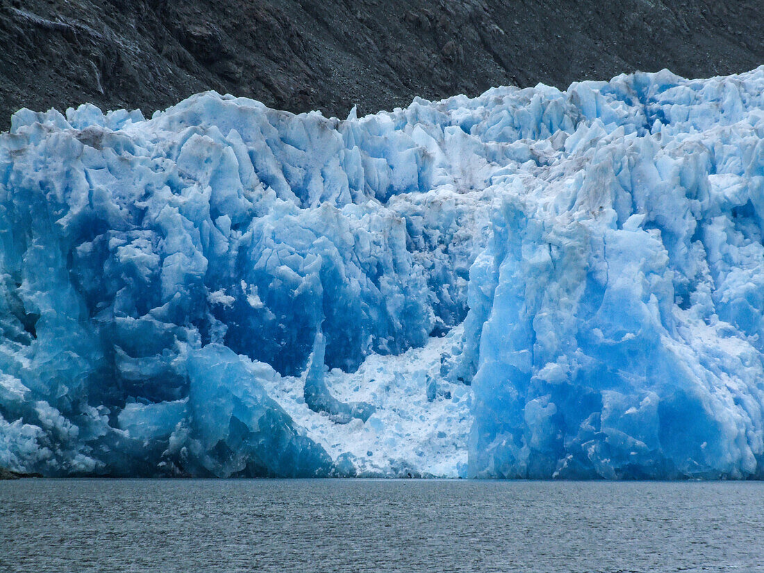 The terminus of the San Rafael Glacier in Laguna San Rafael National Park, Chile.\n