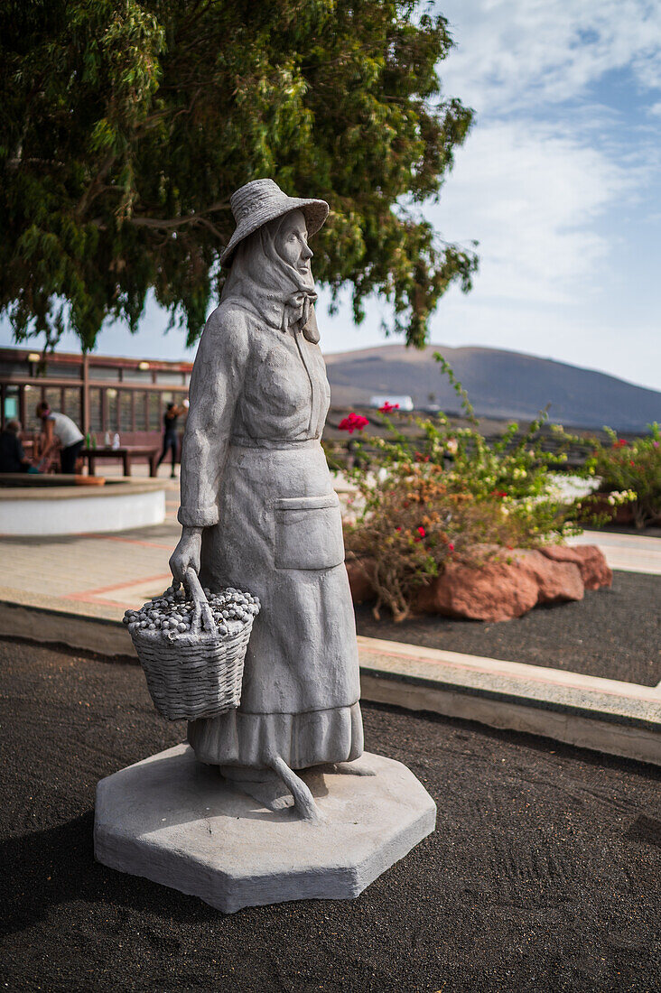 La Geria, Lanzarote's main wine region, Canary Islands, Spain\n