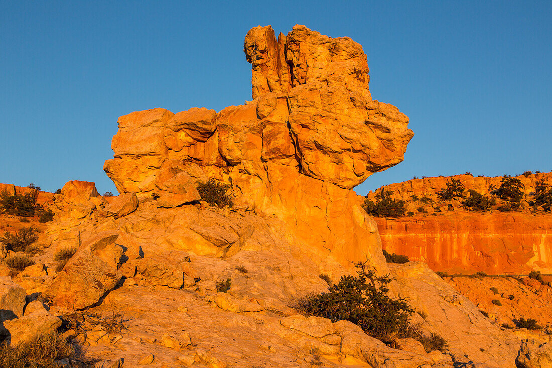 Navajo Sandstone rock formation in the Head of the Rocks area in the Grand Staircase-Escalante National Monument in Utah.\n