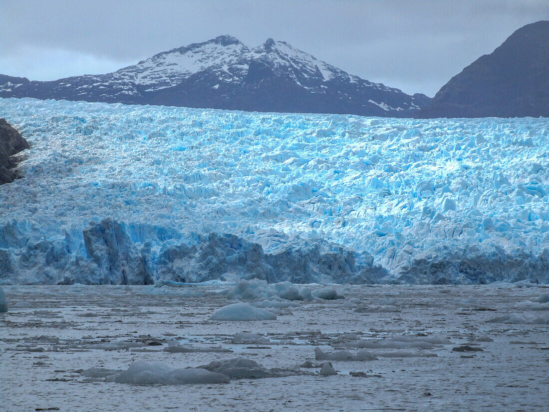 Der Endpunkt des San Rafael-Gletschers im Laguna San Rafael National Park, Chile.