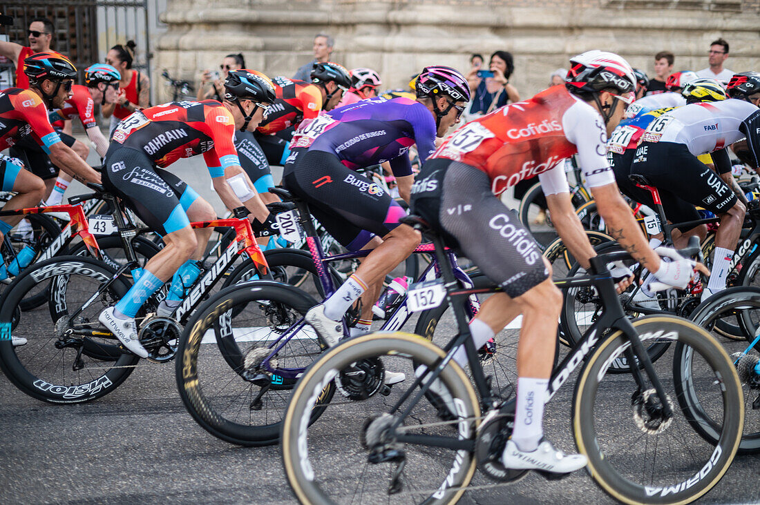 The 12th stage of the Vuelta a España, one of the leading cycling races in the international calendar, reaches Zaragoza, Aragon, Spain, 7th September 2023\n