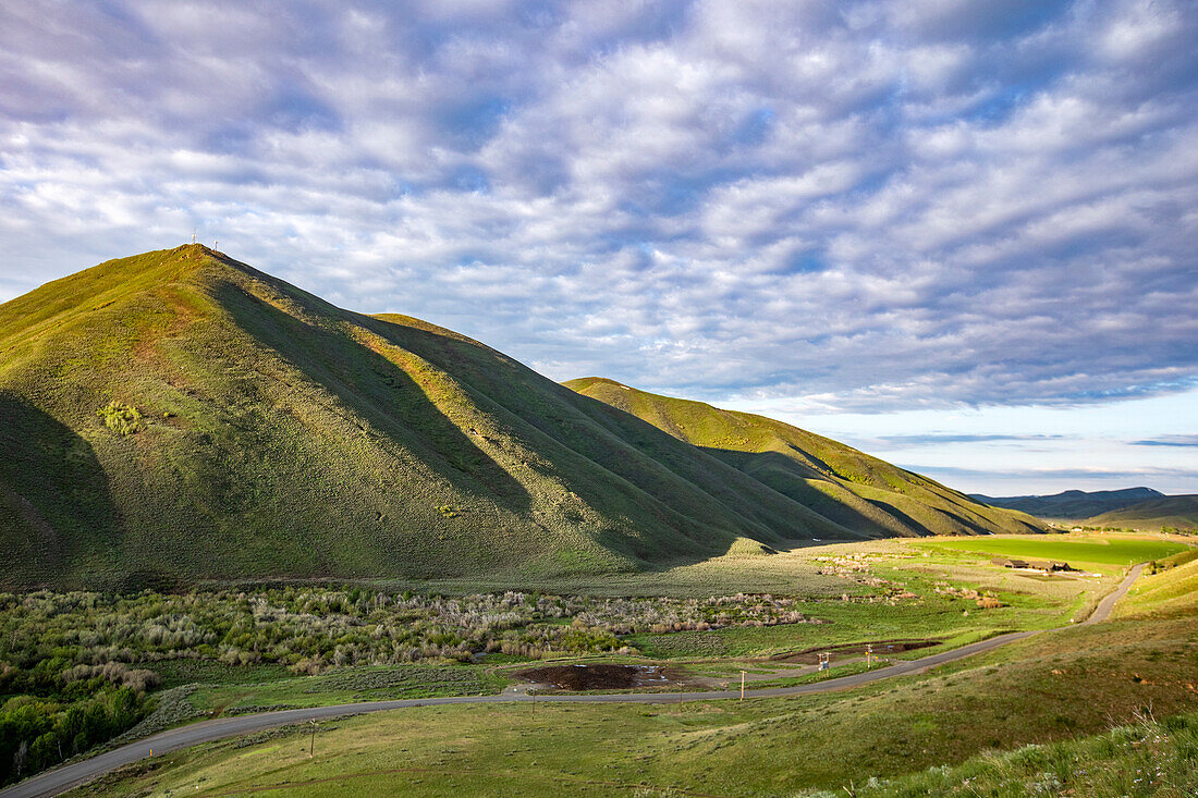 USA, Idaho, Hailey, Blick auf den Croy Canyon vom Carbonate Mountain