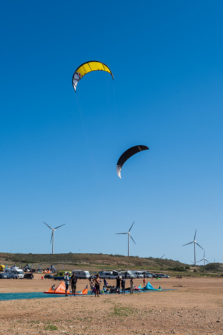 La Loteta Cierzo Festival, Kitesurf open and championship in Luceni, Zaragoza, Spain\n