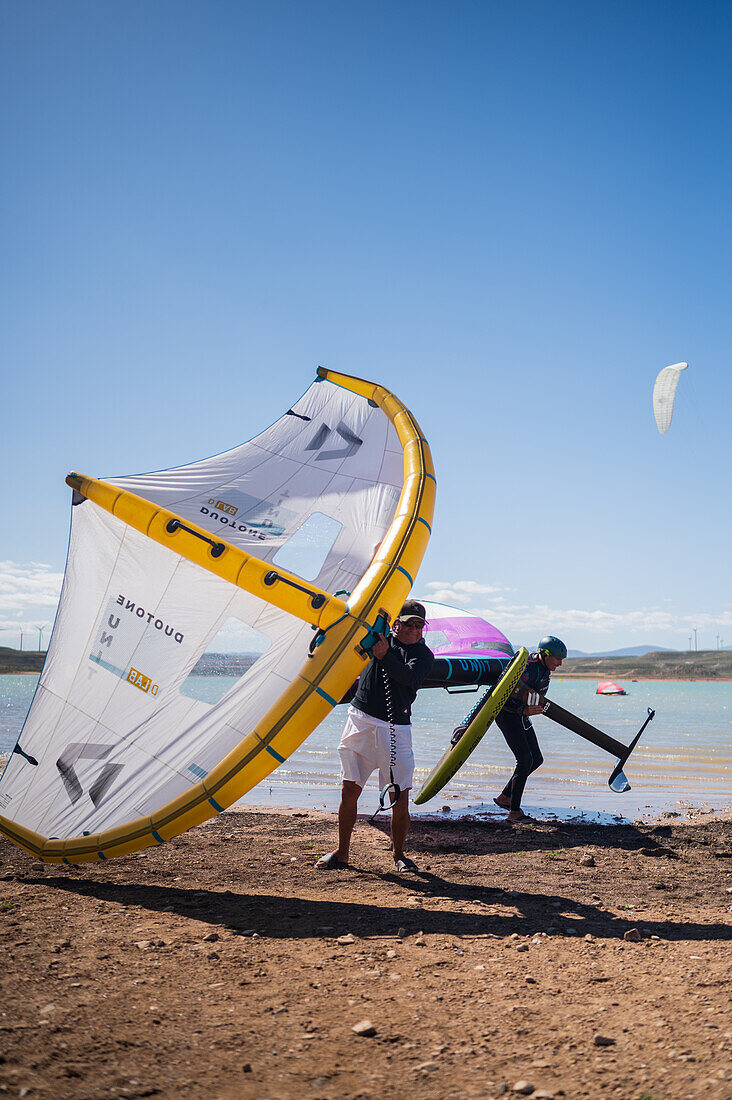 La Loteta Cierzo Festival, Kitesurf open and championship in Luceni, Zaragoza, Spain\n