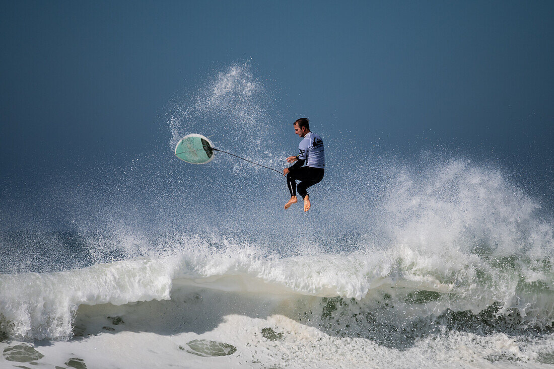 Australian Pro Surfer Josh Kerr during Quiksilver Festival celebrated in Capbreton, Hossegor and Seignosse, with 20 of the best surfers in the world hand-picked by Jeremy Flores to compete in south west of France.\n