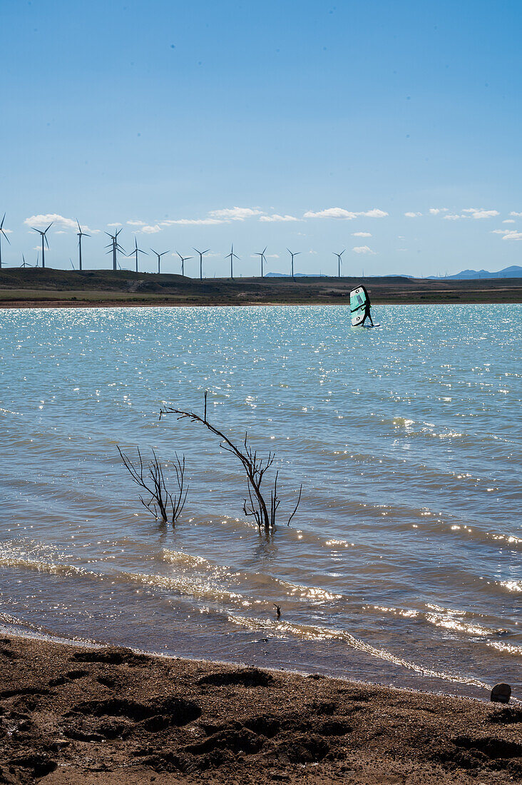 La Loteta Cierzo Festival, Kitesurf open and championship in Luceni, Zaragoza, Spain\n