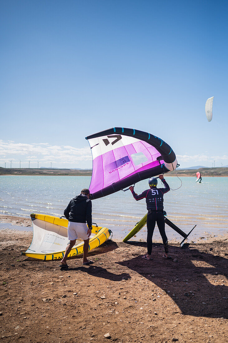 La Loteta Cierzo Festival, Kitesurf open and championship in Luceni, Zaragoza, Spain\n