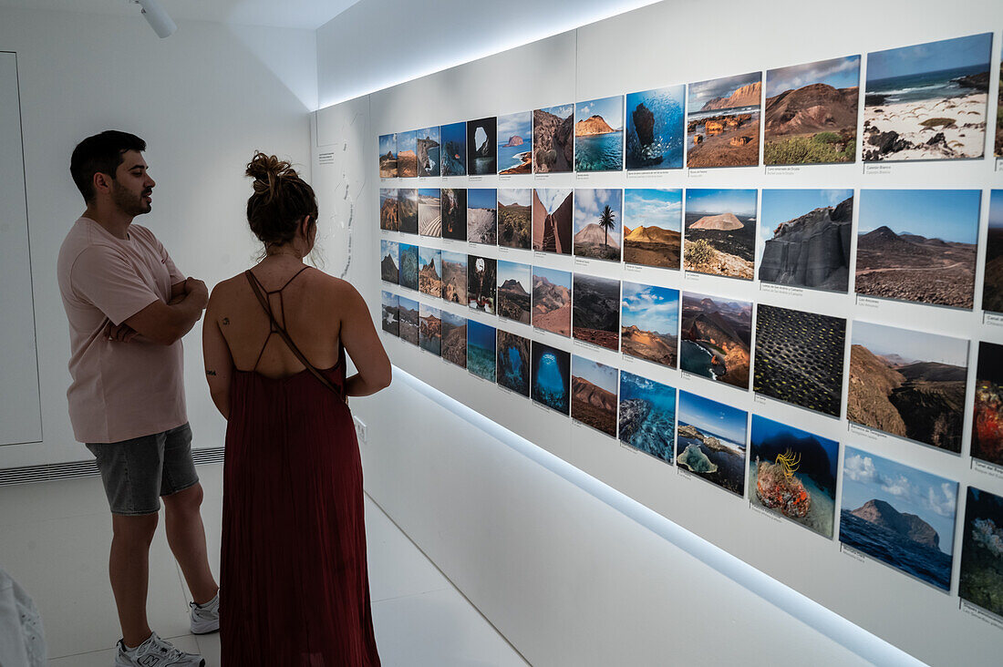 La Casa de los Volcanes (Volcanoes House) museum at Jameos del Agua, series of lava caves and an art, culture and tourism center created by local artist and architect, Cesar Manrique, Lanzarote, Canary Islands, Spain\n