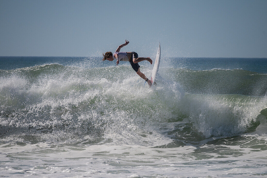 Australian pro surfer Kael Walsh at Quiksilver Festival celebrated in Capbreton, Hossegor and Seignosse, with 20 of the best surfers in the world hand-picked by Jeremy Flores to compete in south west of France.\n