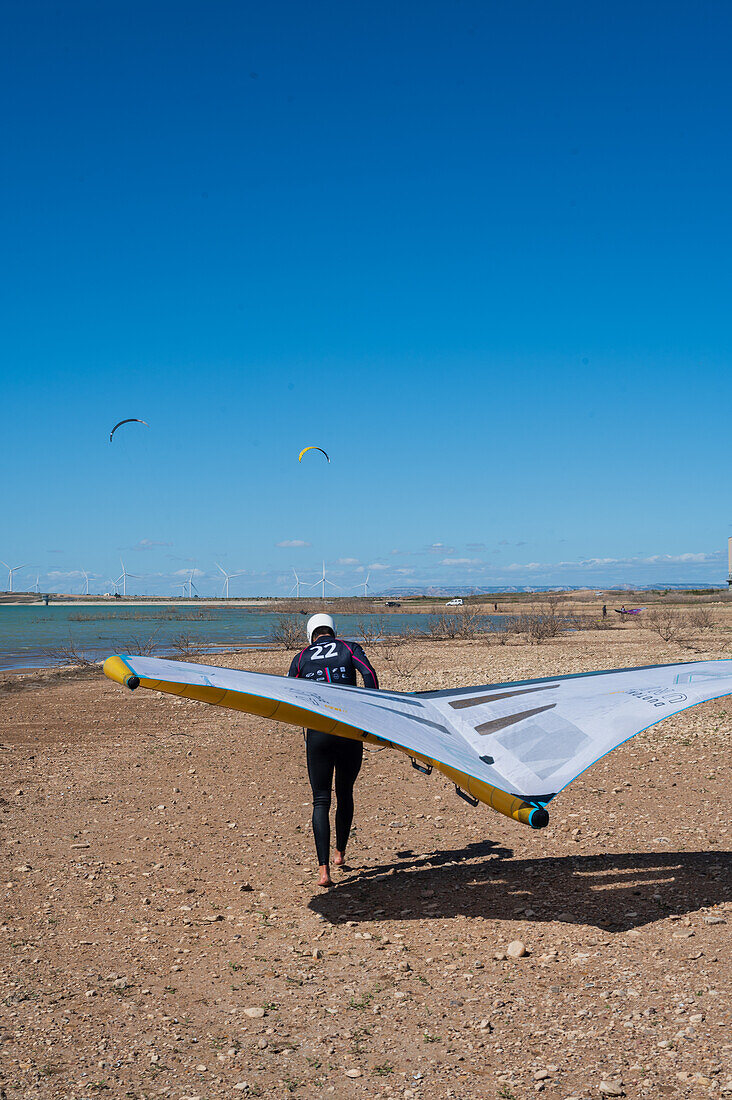 La Loteta Cierzo Festival, Kitesurf open and championship in Luceni, Zaragoza, Spain\n