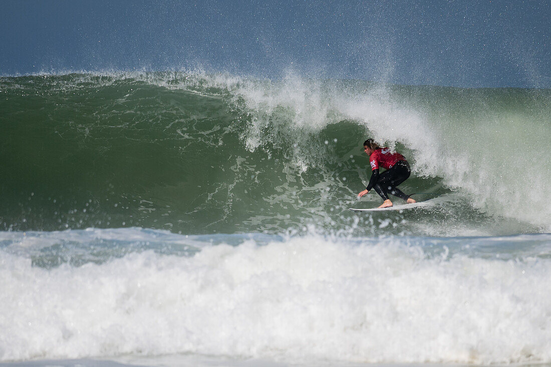 Pro surfer Noa Deane at Quiksilver Festival celebrated in Capbreton, Hossegor and Seignosse, with 20 of the best surfers in the world hand-picked by Jeremy Flores to compete in south west of France.\n