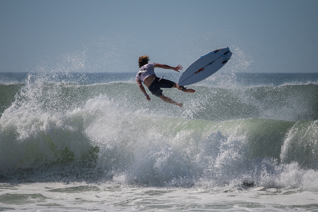 Australian pro surfer Kael Walsh at Quiksilver Festival celebrated in Capbreton, Hossegor and Seignosse, with 20 of the best surfers in the world hand-picked by Jeremy Flores to compete in south west of France.\n