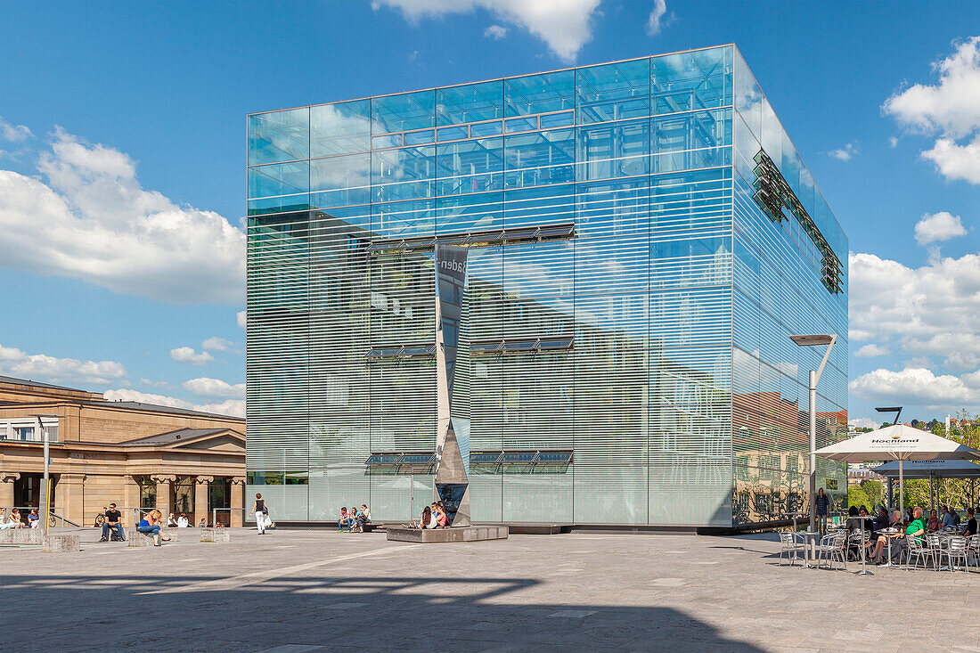 Art Museum at Schlossplatz Square, Stuttgart, Baden-Wurttemberg, Germany, Europe\n