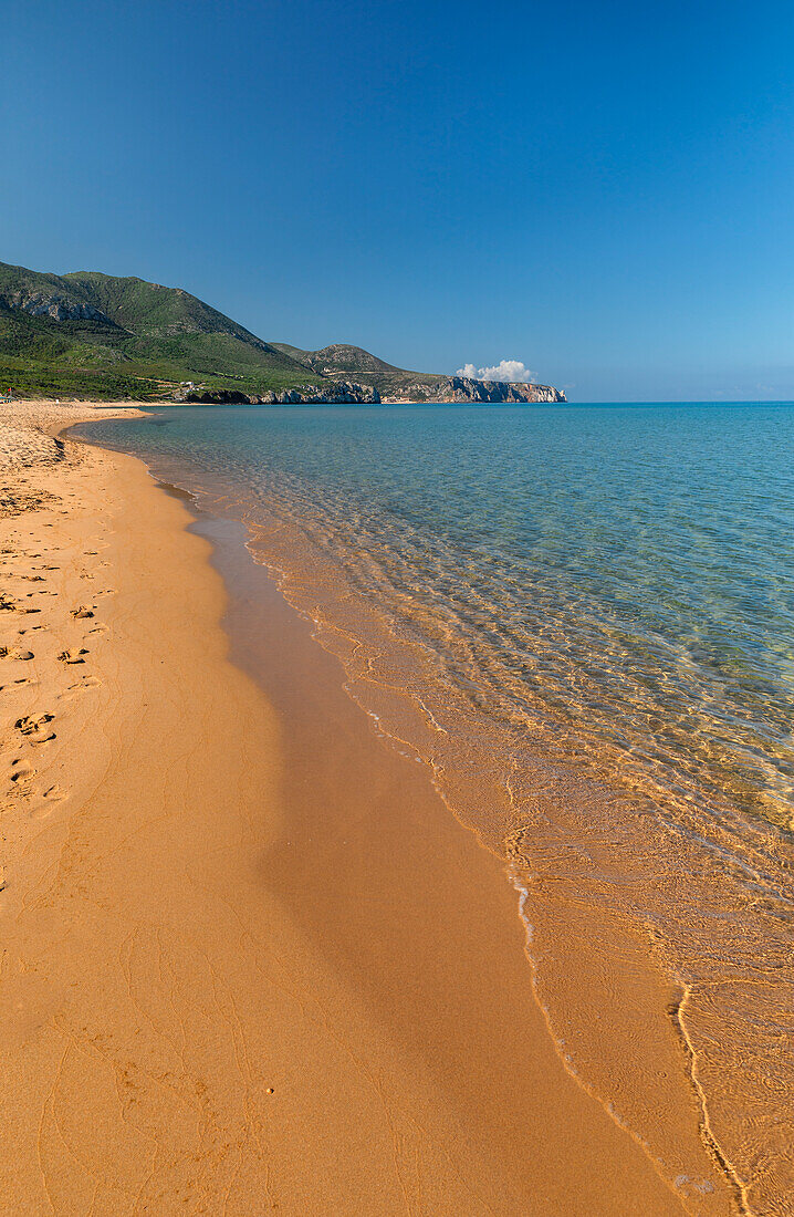 Portixeddu beach, Sulcis Iglesiente district, Sardinia, Italy, Mediterranean, Europe\n