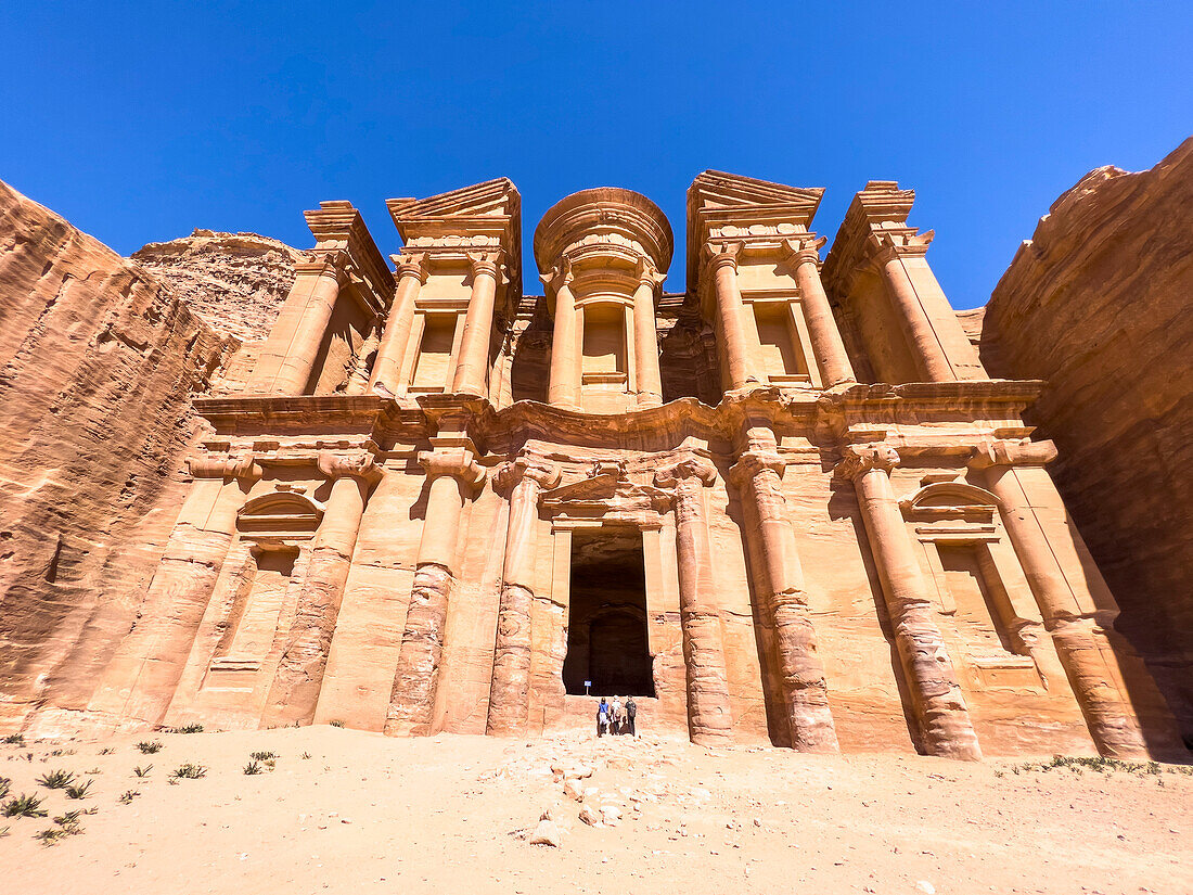 Das Kloster von Petra (Al Dayr), Archäologischer Park von Petra, UNESCO-Weltkulturerbe, eines der neuen sieben Weltwunder, Petra, Jordanien, Naher Osten