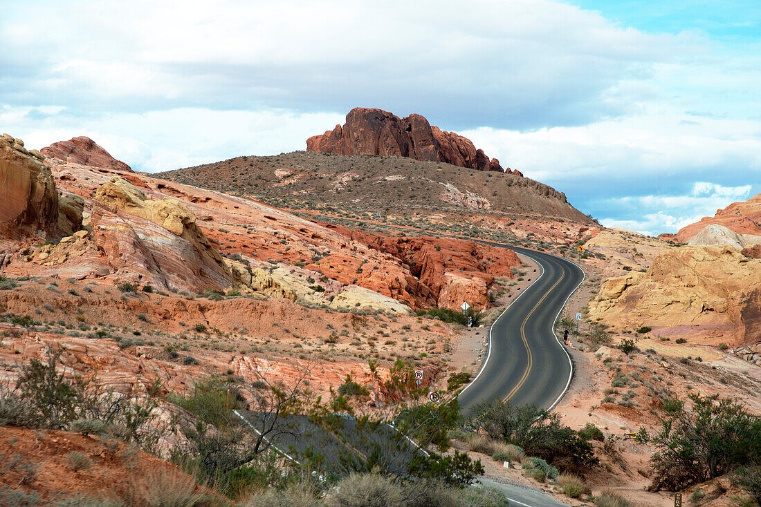 Tal des Feuers, in der Nähe von Las Vegas, Nevada, Vereinigte Staaten von Amerika, Nordamerika