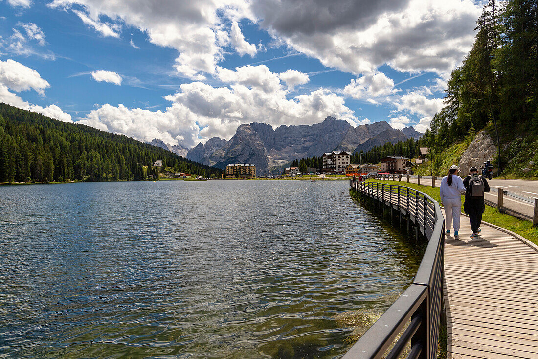 Misurina-See, Belluno-Dolomiten, Auronzo di Cadore, Bezirk Belluno, Venetien, Italien, Europa