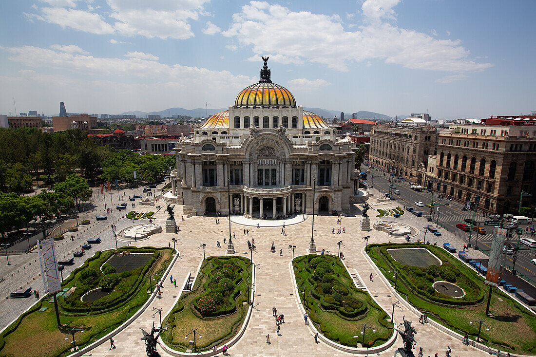 Palacio de Bellas Artes (Palast der Schönen Künste), Baubeginn 1904, Mexiko-Stadt, Mexiko, Nordamerika