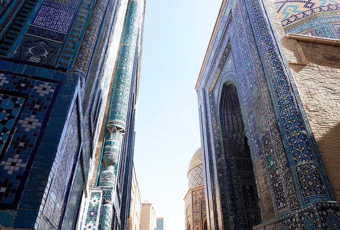 The world-famous Islamic architecture of Samarkand, UNESCO World Heritage Site, Uzbekistan, Central Asia, Asia\n