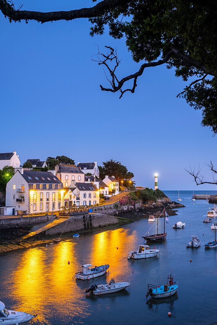 Frankreich, Finistere, Clohars-Carnoet, der malerische Fischerhafen von Doëlan