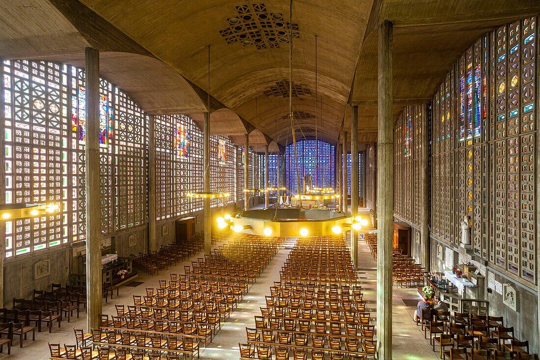 Frankreich, Seine Saint Denis, Le Raincy, Kirche Notre-Dame du Raincy, gebaut in Beton, Architekten Auguste und Gustave Perret