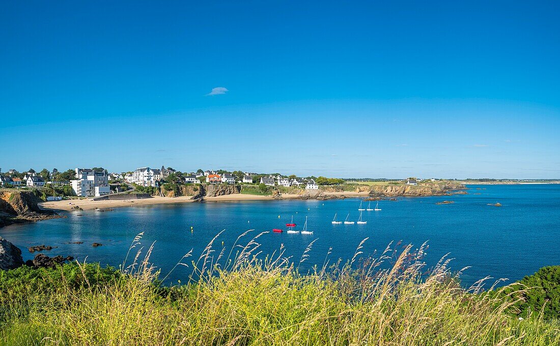 France, Finistere, Clohars-Carnoet, Le Pouldu, Grands Sables beach\n